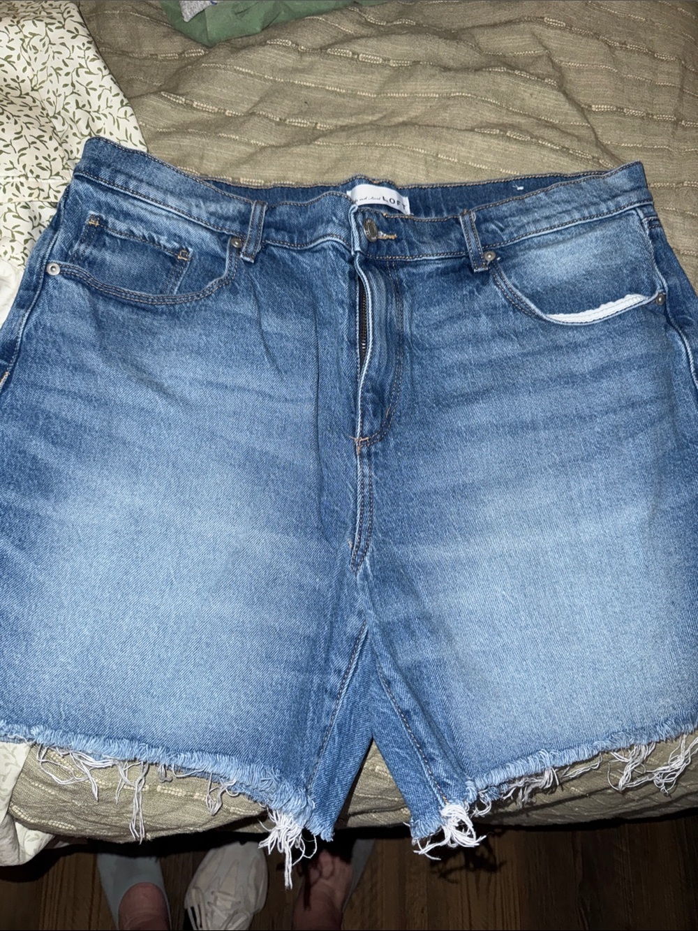 Classic LOFT Blue Denim Women's Cutoff Shorts